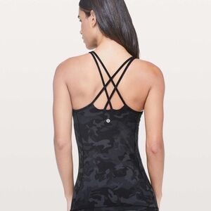 Lululemon Athletica Black Camo Strappy Tank Top